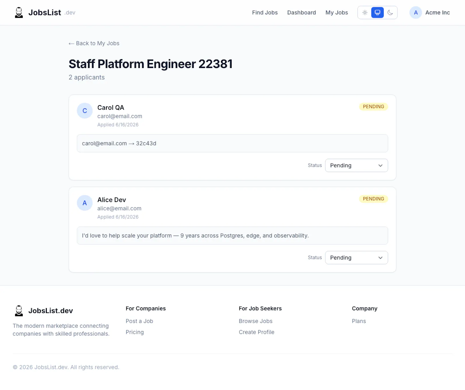 JobsList.dev screenshot 8