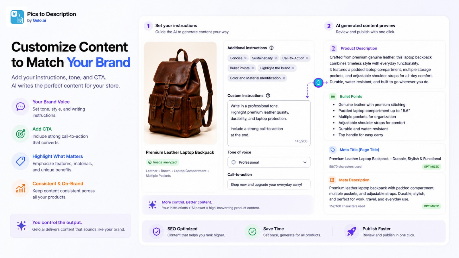 Gelo.ai – Pics to Description gallery image