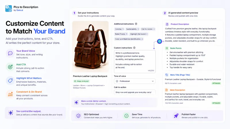 Gelo.ai – Pics to Description screenshot 8