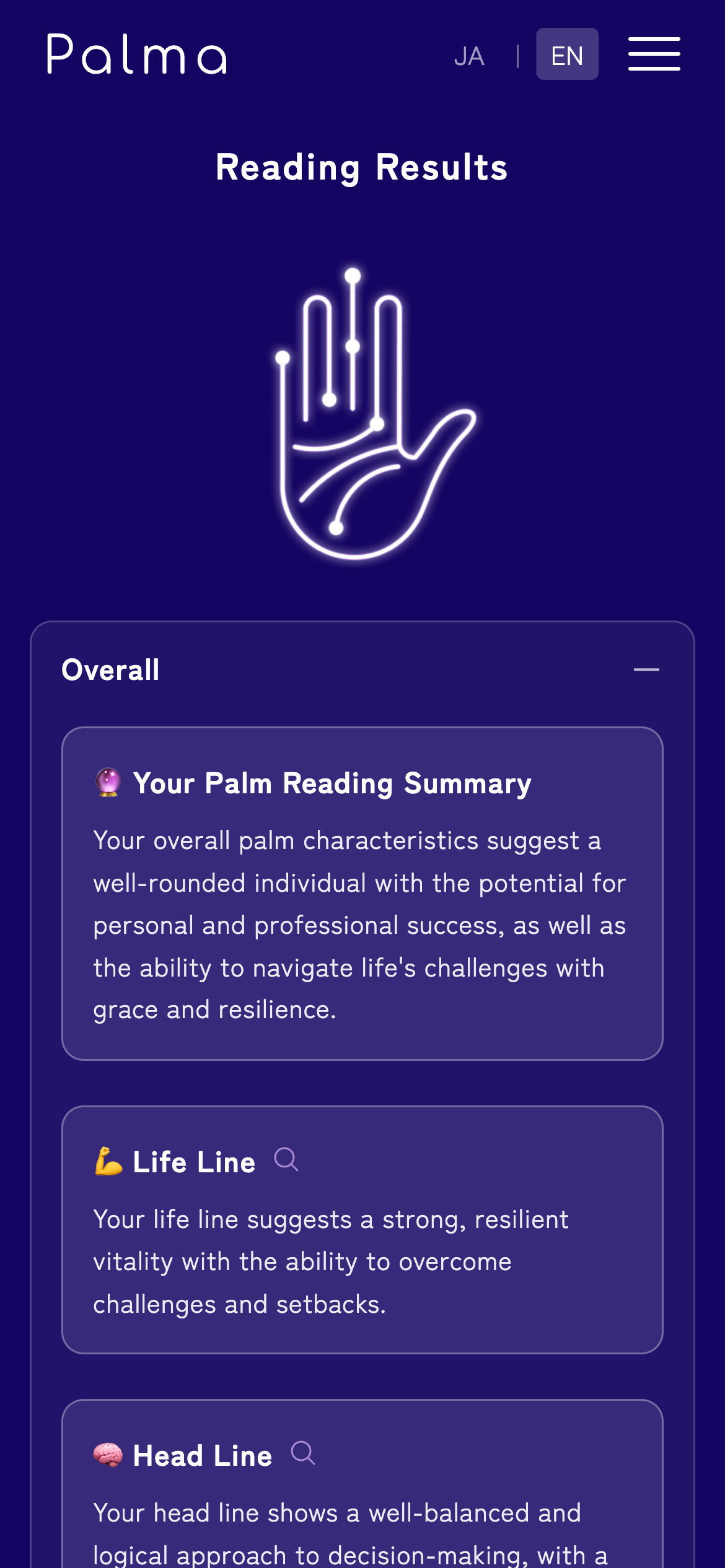 Palma - AI Palm Reading gallery image