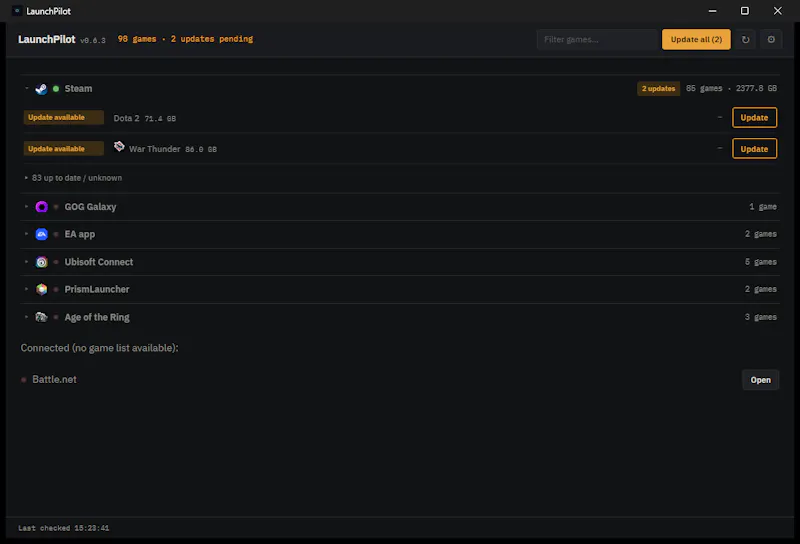 LaunchPilot screenshot 1