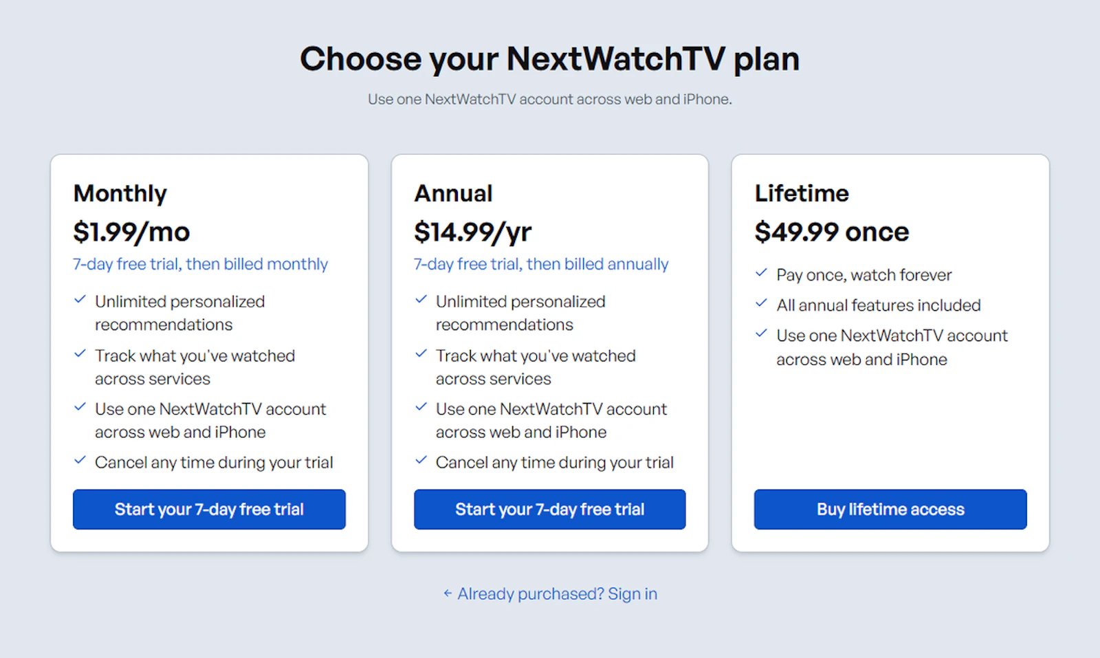 NextWatchTV screenshot 2