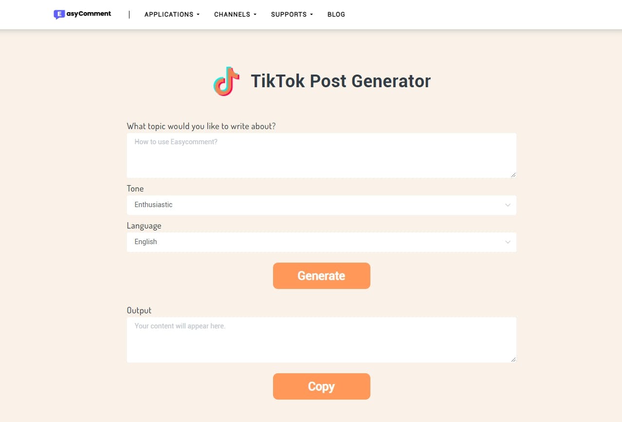 TikTok Post Generator media 1