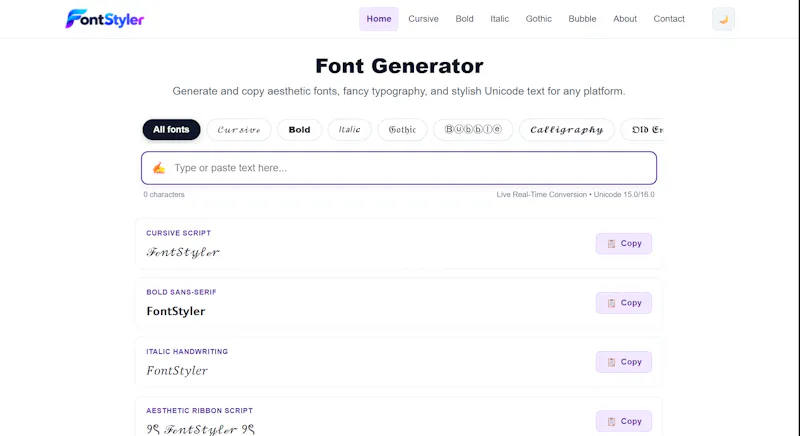 FontStyler screenshot 1