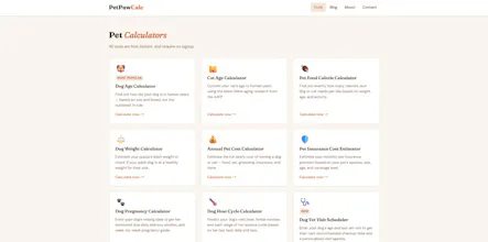 PetPawCalc — Free Pet Calculators gallery image