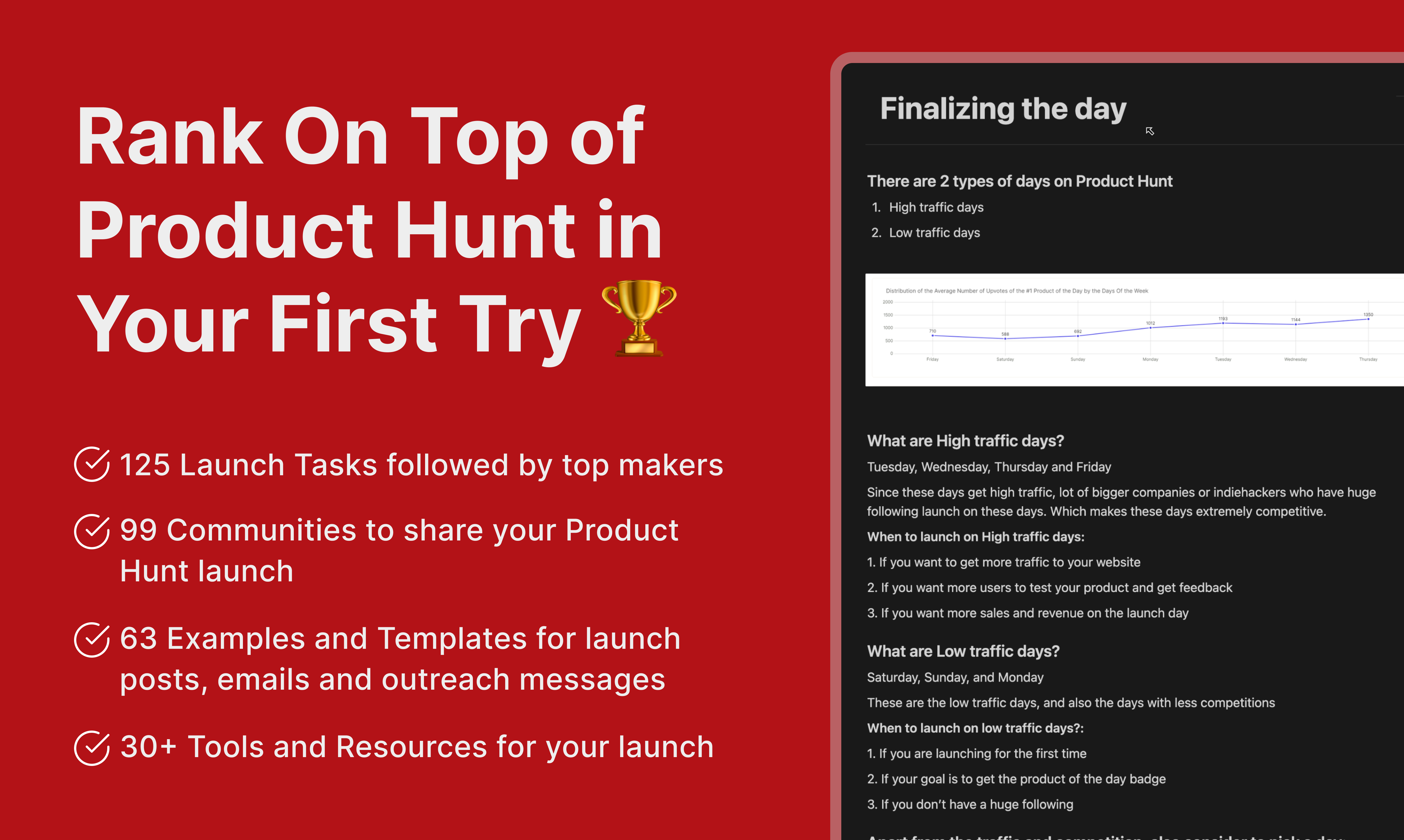 startuptile Product Hunt Workbook-200+ templates tasks & communities for a successful launch