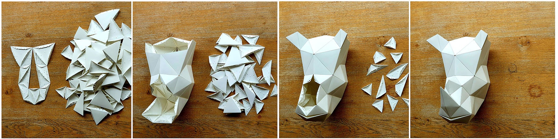 Carapace: prima puzzle 3D di origami fai -da -te media 12