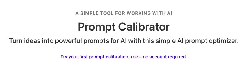 PromptCalibrator.ai gallery image