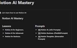 Notion AI Mastery Course media 2