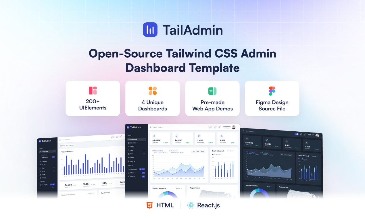 TailAdmin Dashboard media 1