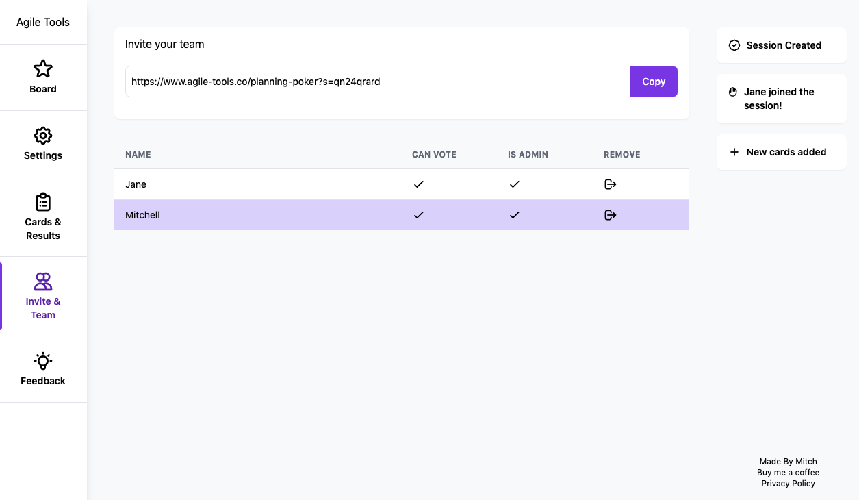 Agile Tools - Planning Poker Online gallery image