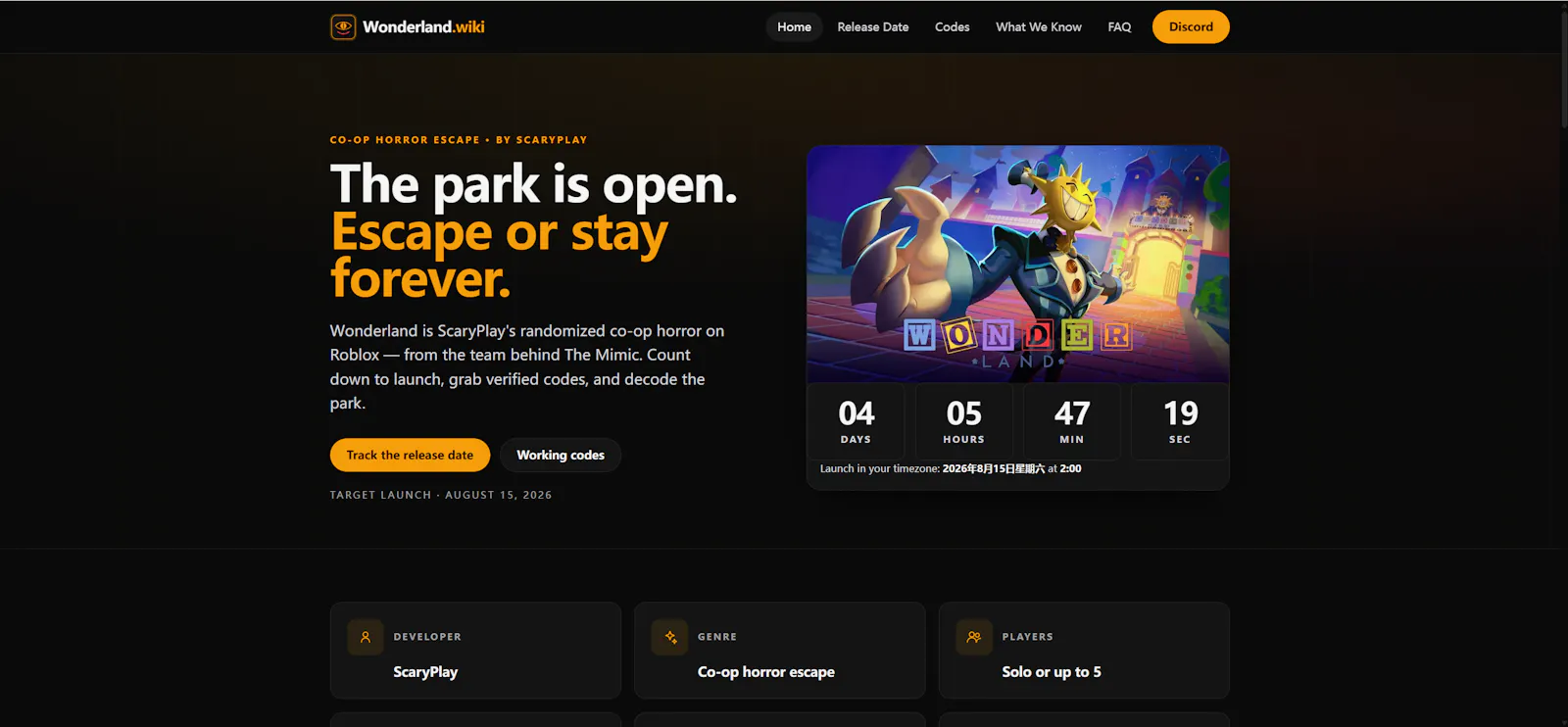 Wonderland Wiki screenshot 3