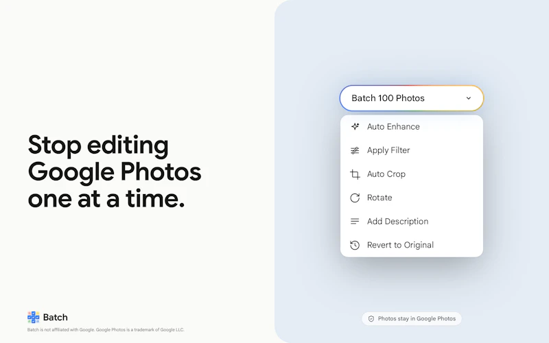 Batch for Google Photos screenshot 2