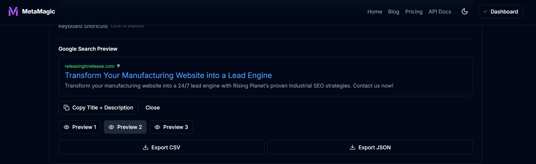 MetaMagic gallery image