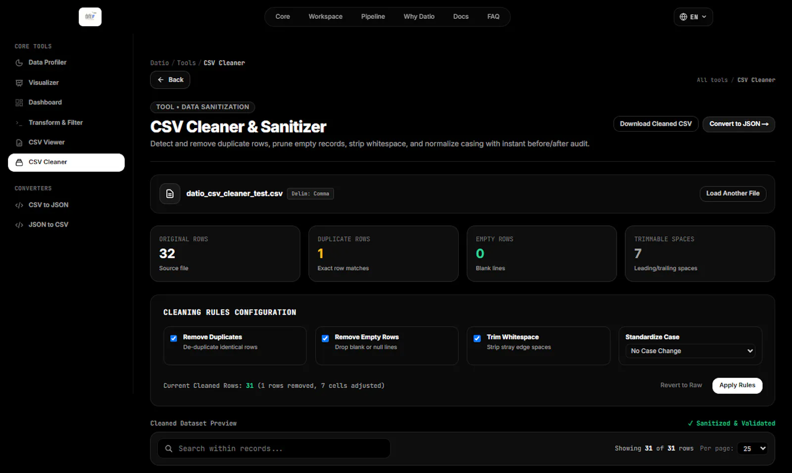 Datio screenshot 1