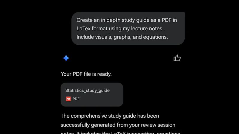 File Generation in Gemini screenshot 5