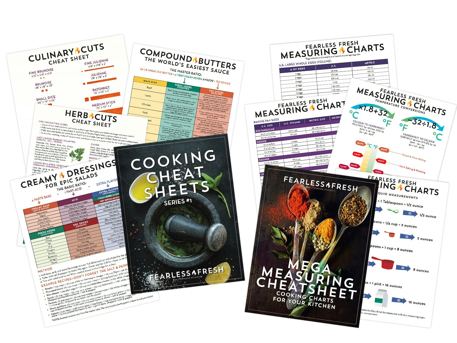 Fearless Fresh Cooking Cheat Sheets gallery image