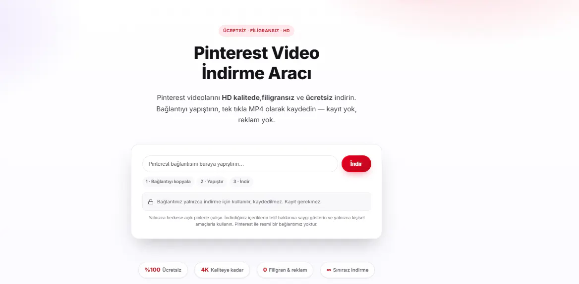 Pinterest Video İndir screenshot
