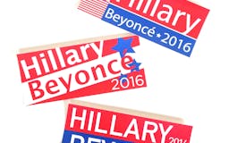Hillary Beyoncé 2016, Sticker Party media 1