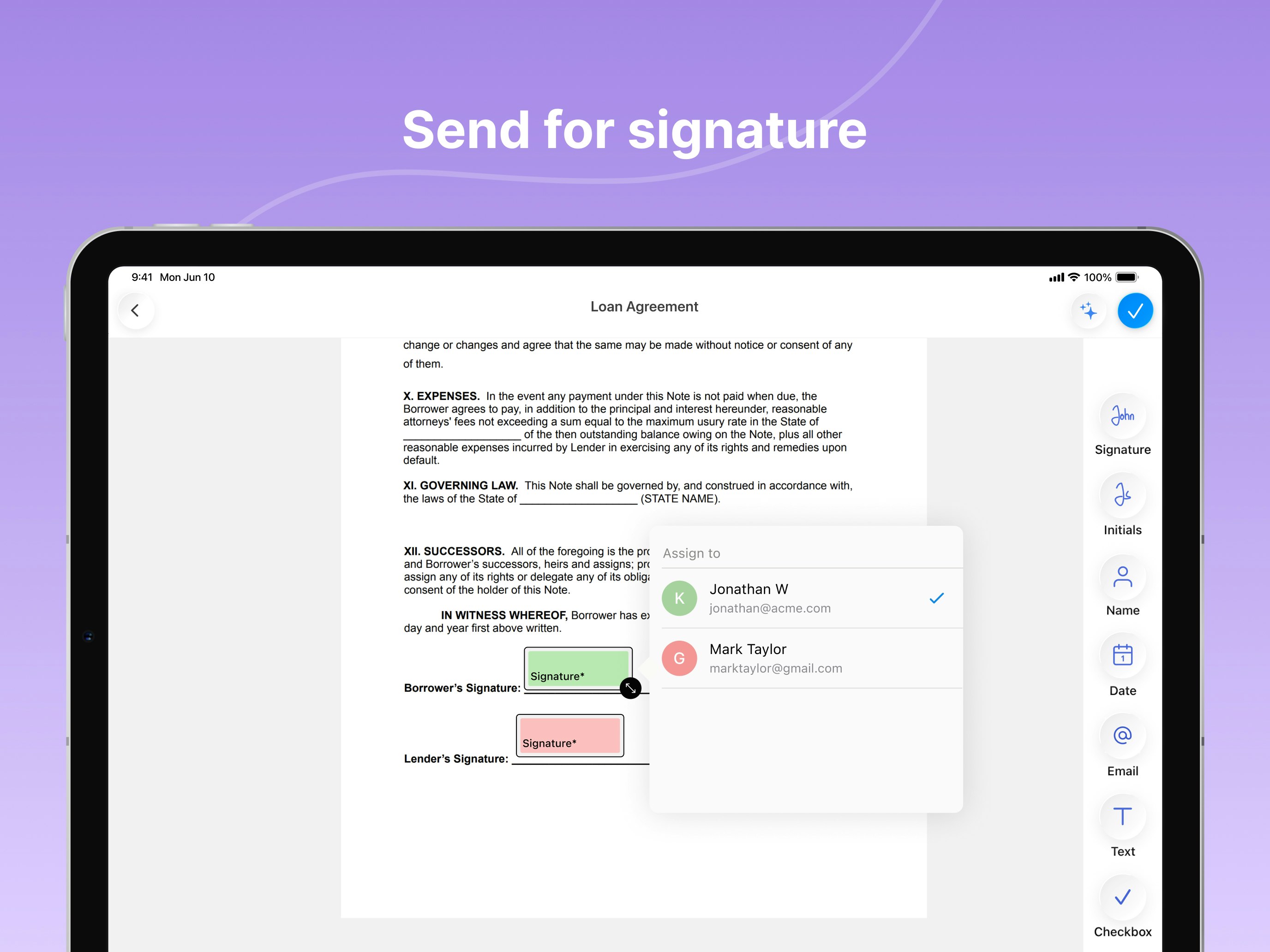 Signeasy: Al-Powered eSign app - Screenshot 3 preview