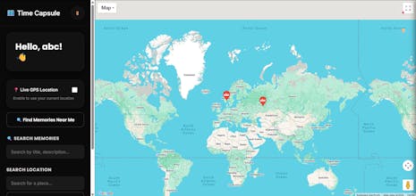 Digital Time Capsule Map gallery image