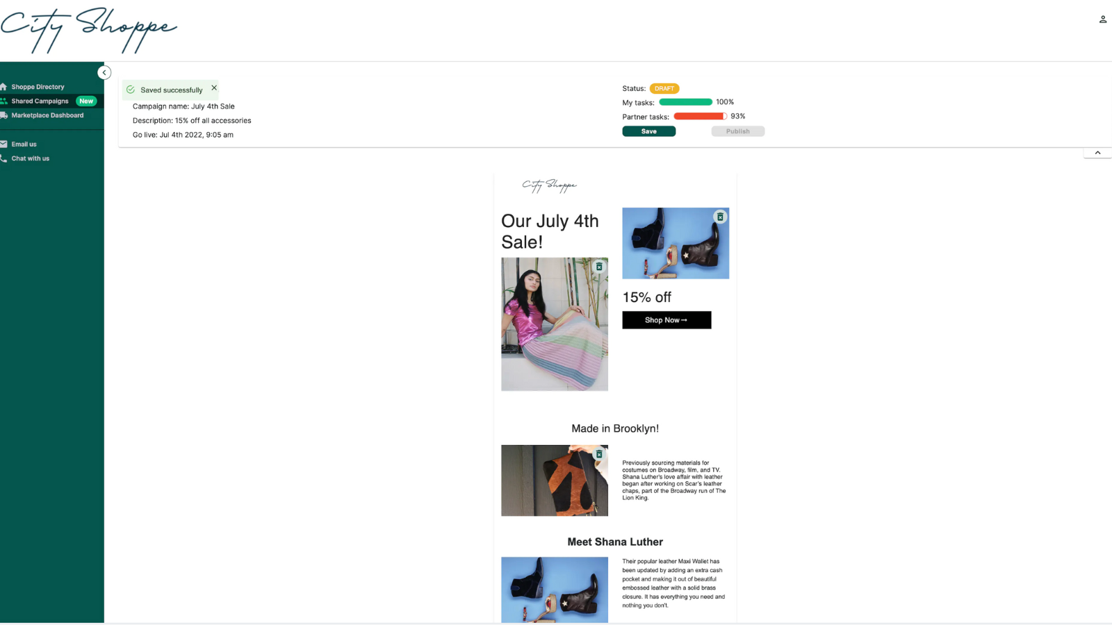 وسائط البريد الإلكتروني Collab by City Shopee - قم بتحويل استراتيجية تسويق البريد الإلكتروني الخاصة بك. 5