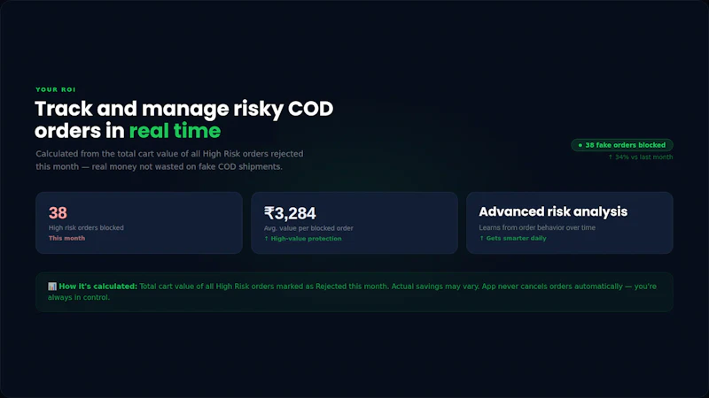 TrueCOD-COD Fraud Protection  screenshot 3