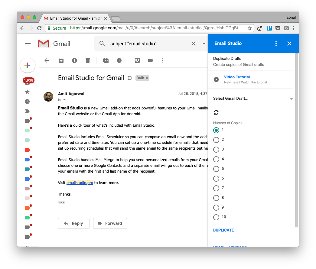 Email Studio for Gmail gallery image