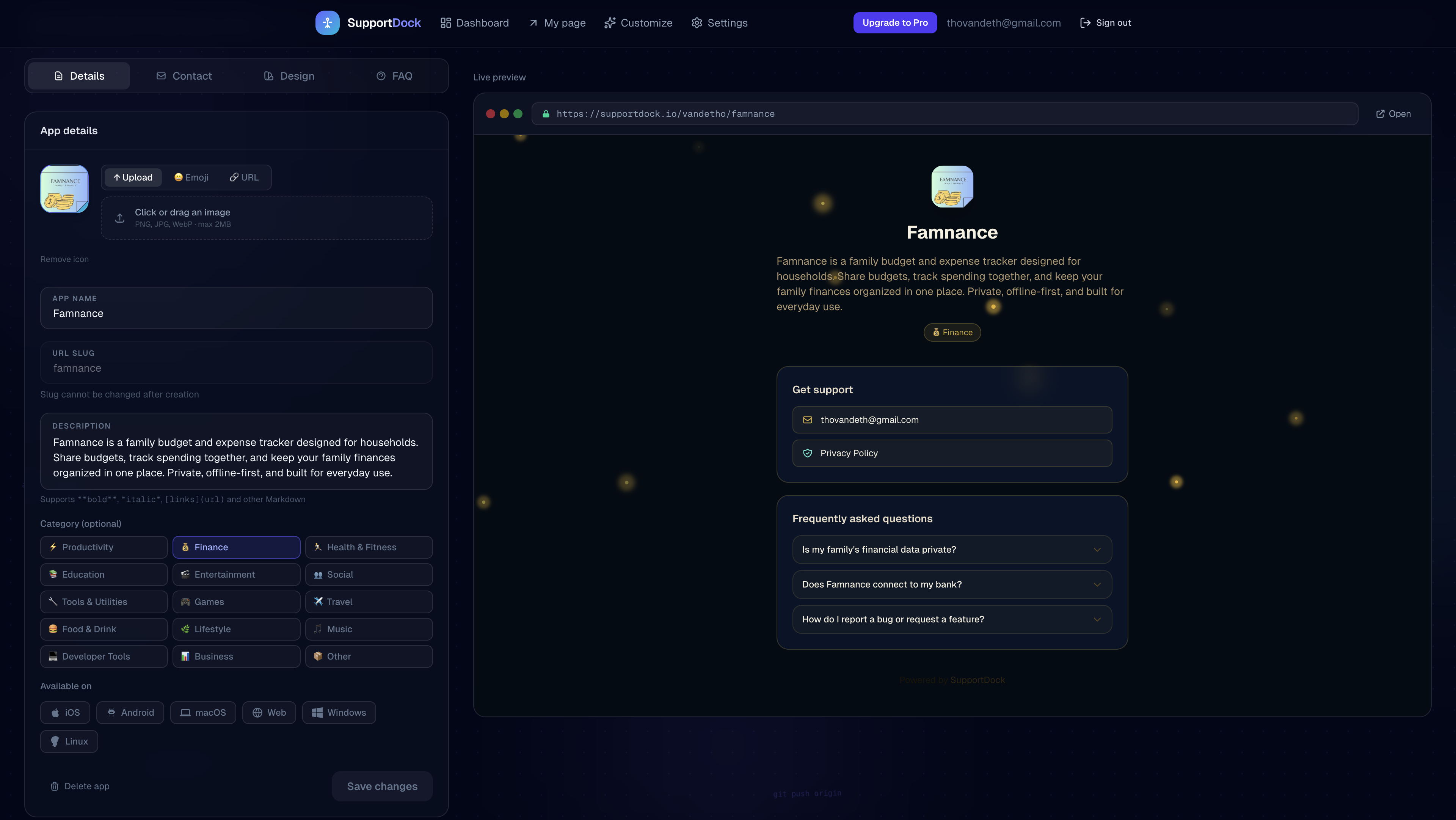 SupportDock gallery image