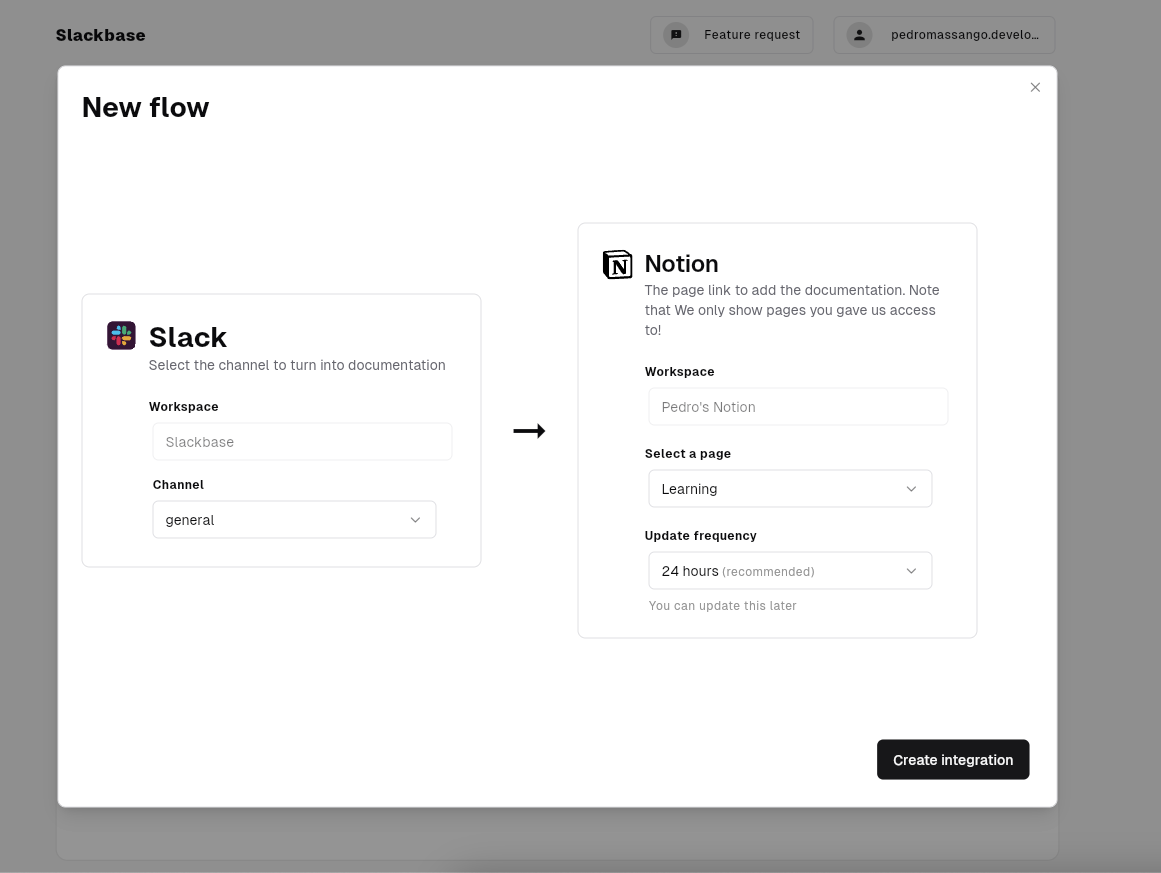 Slackbase - Trasforma i canali di allentamento in documentazione interna dell'azienda media 2