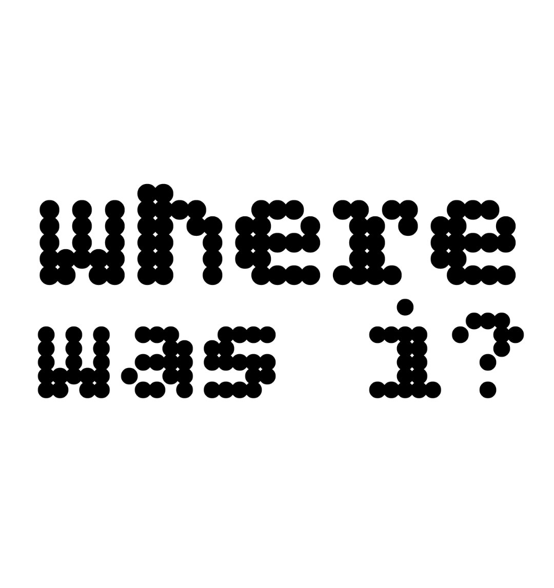 Where was I? logo