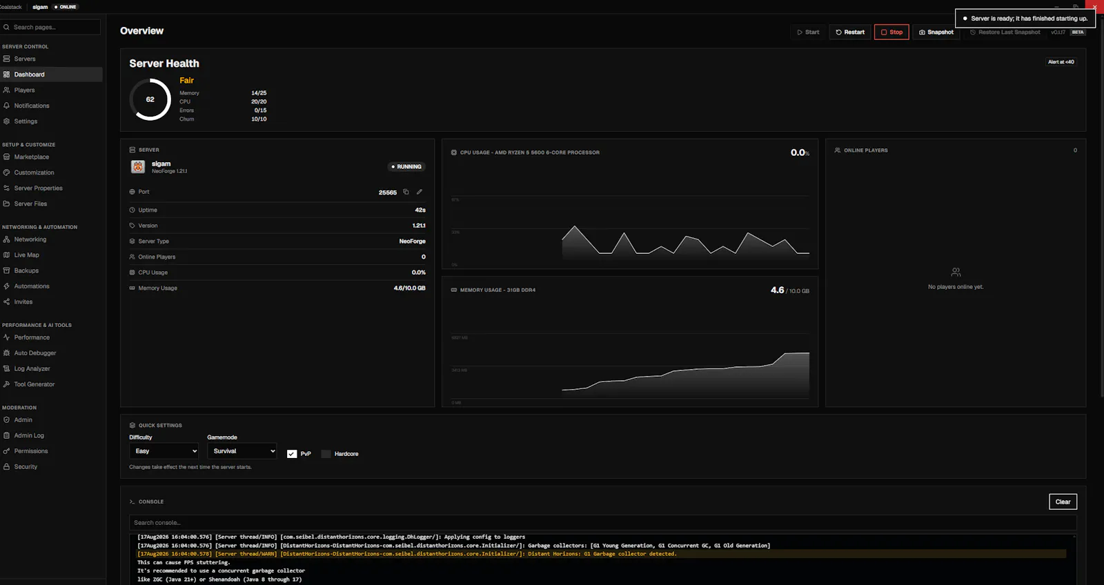 Coalstack screenshot 2