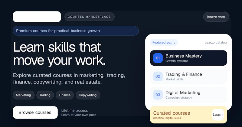 Learzo Curated online courses.  screenshot 2