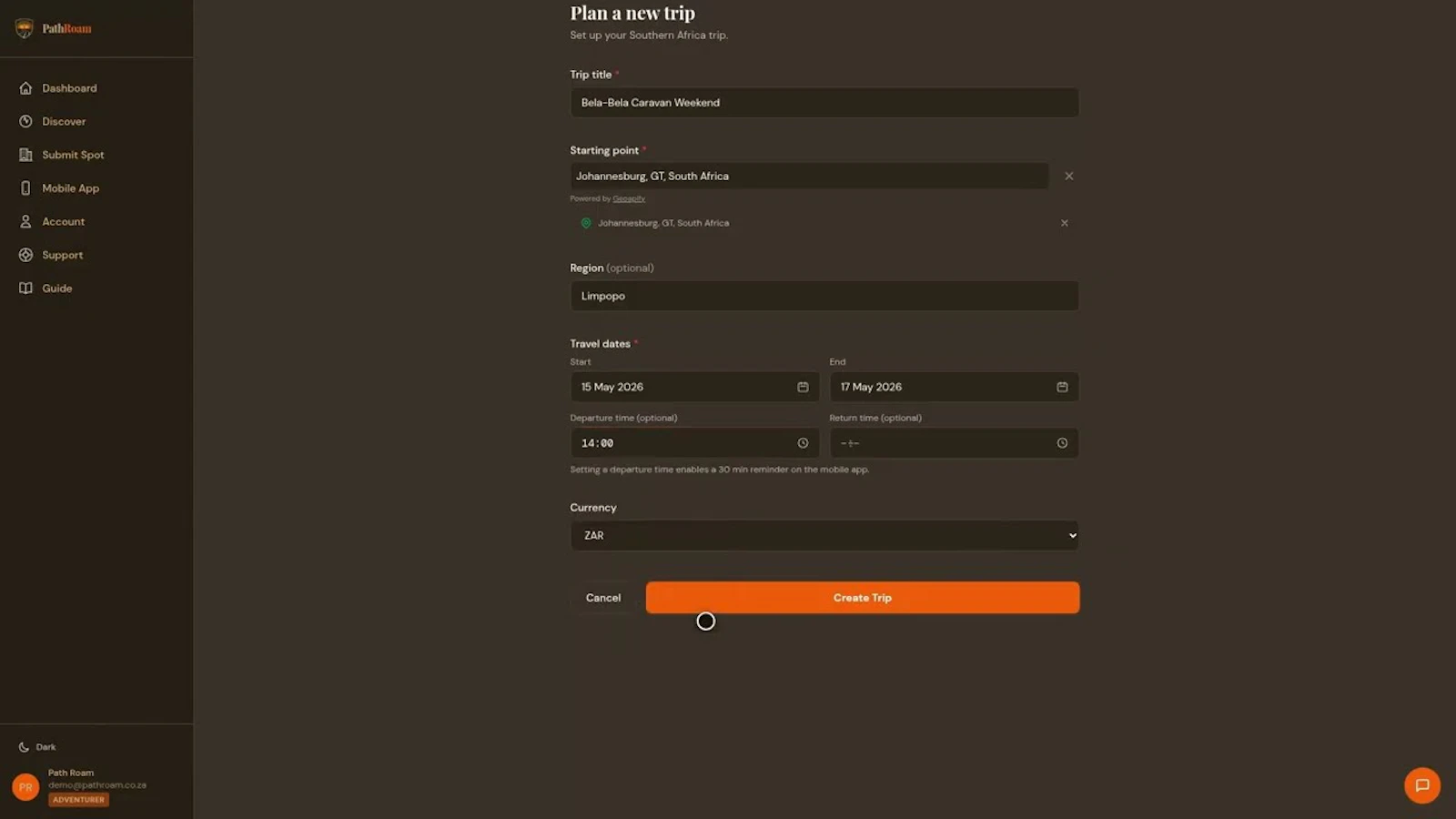 PathRoam screenshot 1 (video preview)