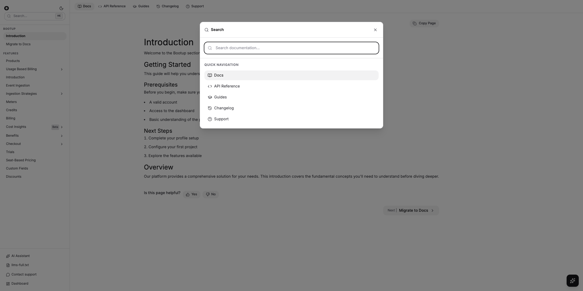 Nextjs Docs website: gettemplate - Screenshot 2 showing product features and functionality