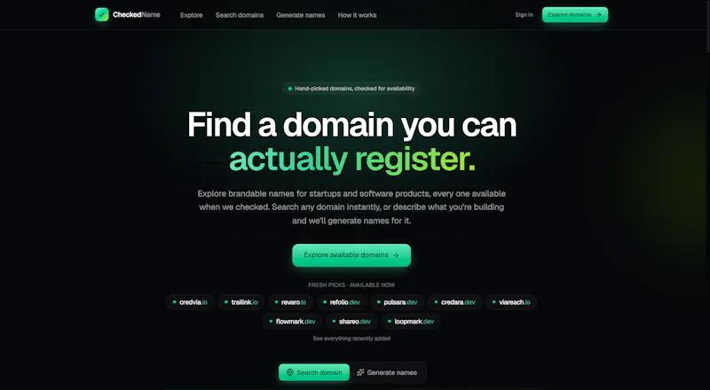 CheckedName screenshot 1