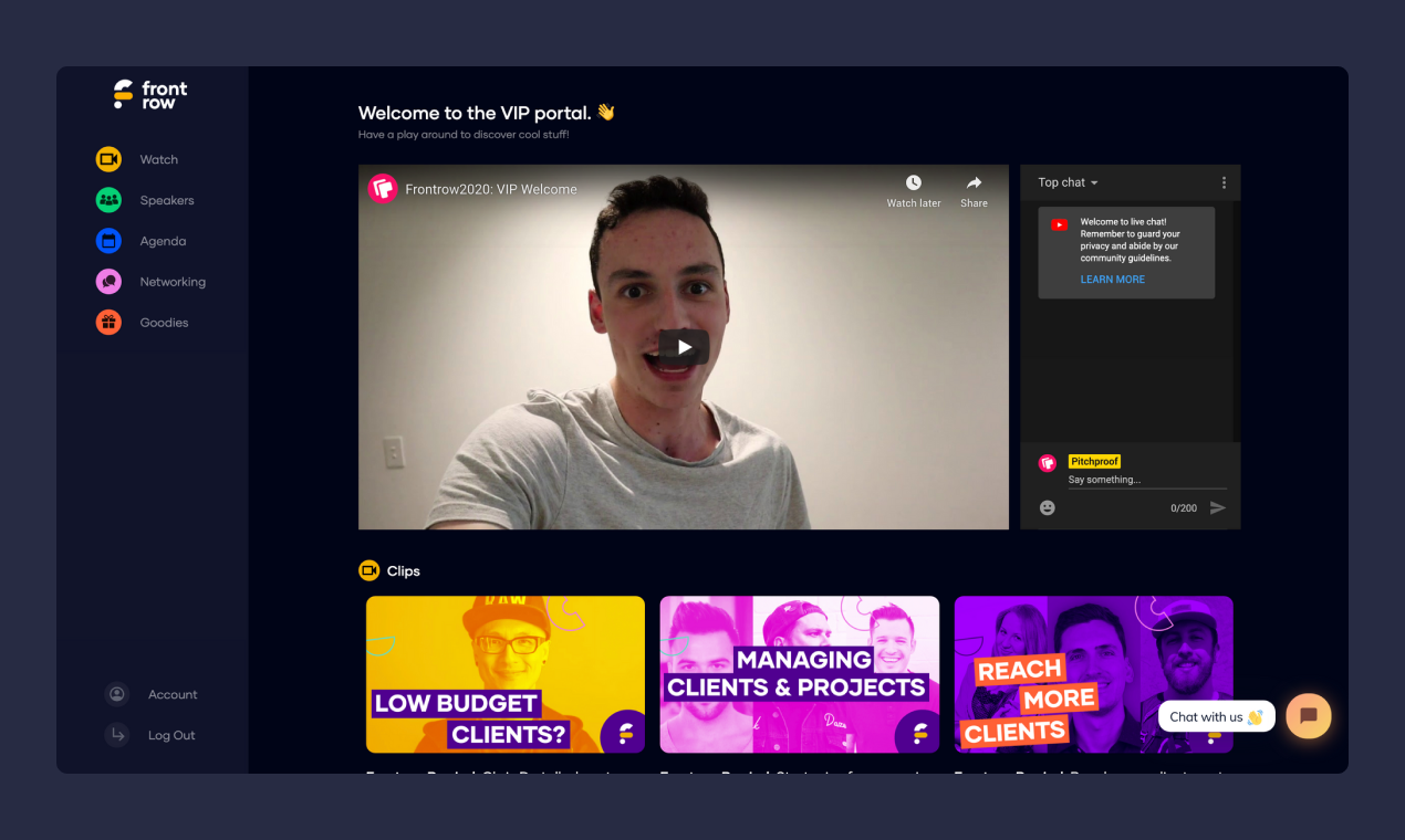 Frontrow2020 Virtual Design Conference gallery image