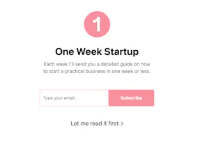 One Week Startup gallery image