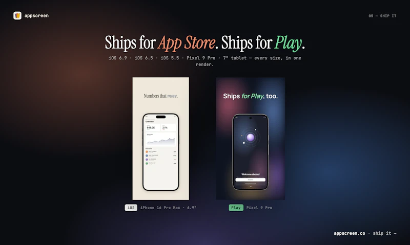 AppScreen.co, Store Screenshot Generator screenshot 2