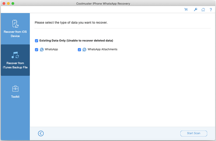 Coolmuster iPhone WhatsApp Recovery Mac gallery image