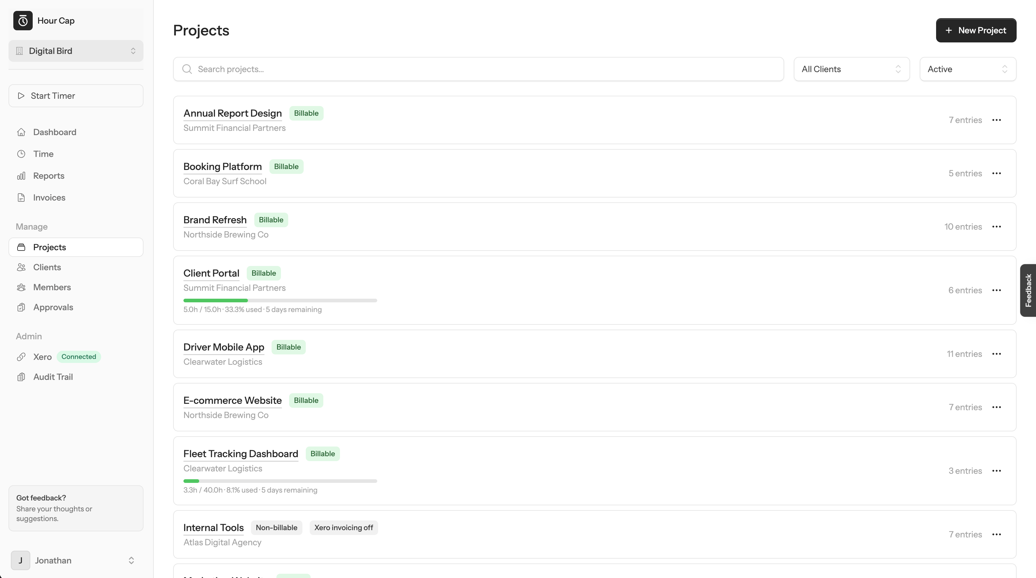 Hour Cap - Screenshot 5 showing product features and functionality