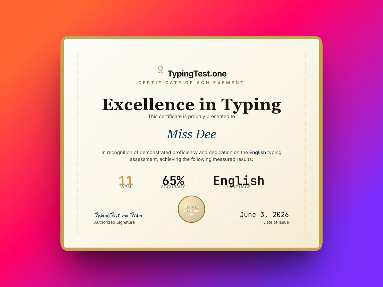 TypingTest.one screenshot 3