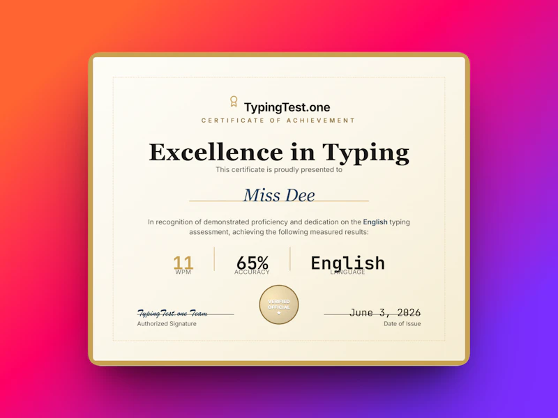 TypingTest.one screenshot 3