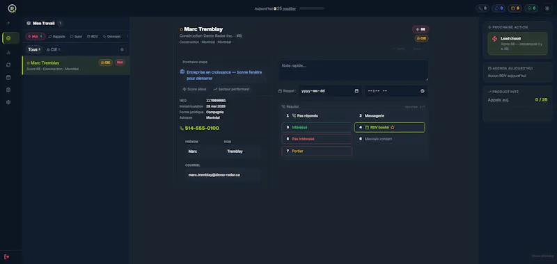 RadarCRM screenshot 2