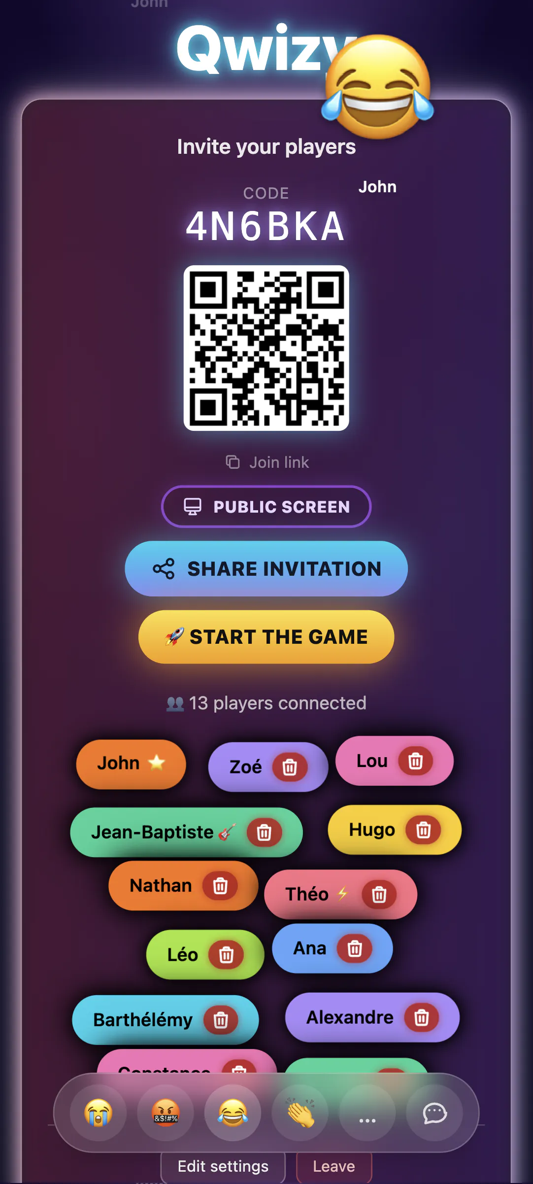 Qwizy – Quiz Up to 20 Players screenshot 2