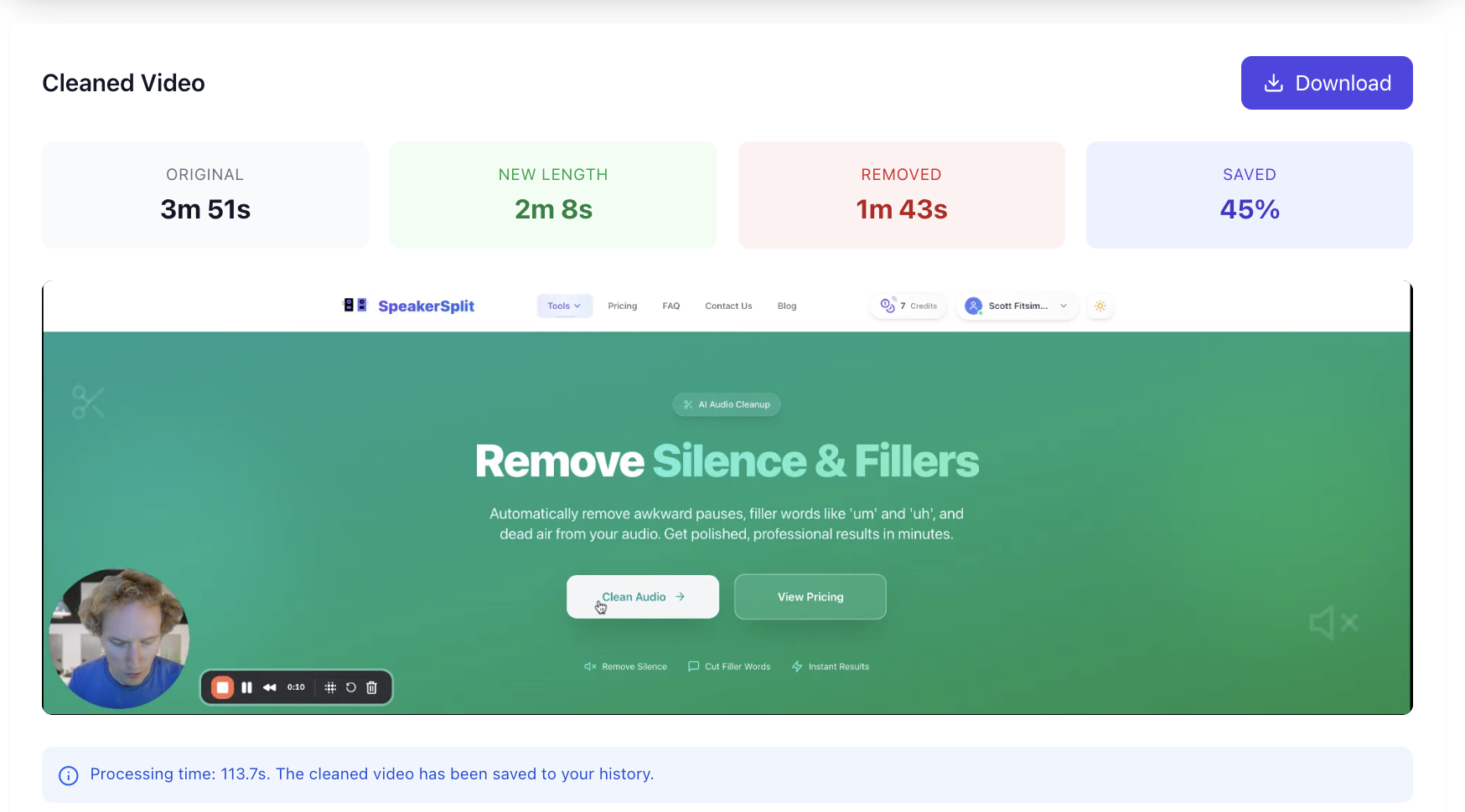 SpeakerSplit - Screenshot 2 showing product features and functionality