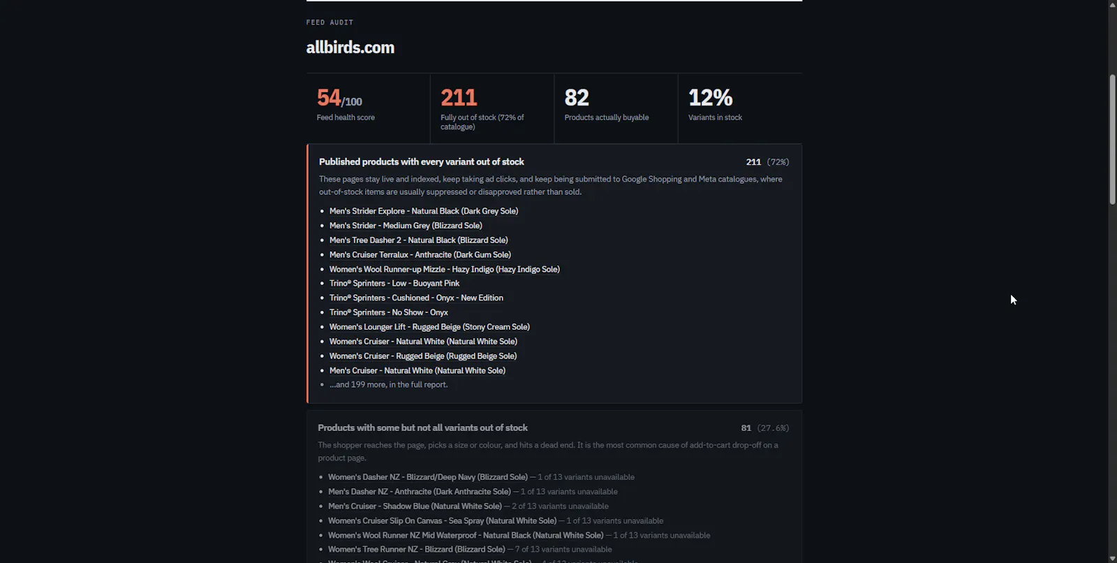 Shopify Feed Checker screenshot 1