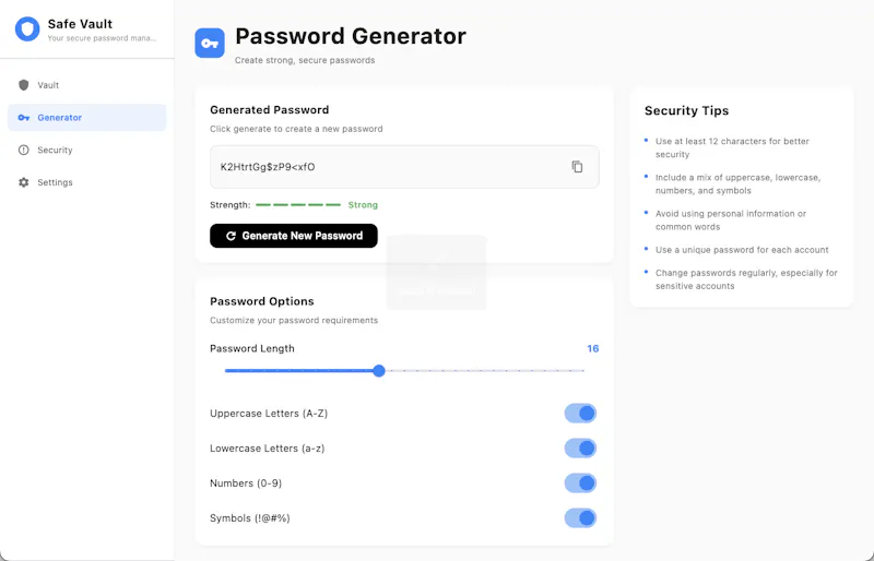 Password SafeVault screenshot 2