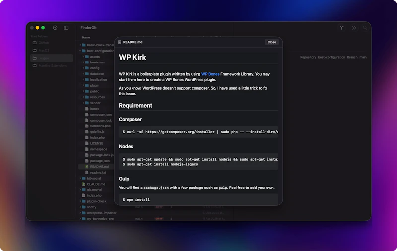 FinderGit screenshot 6