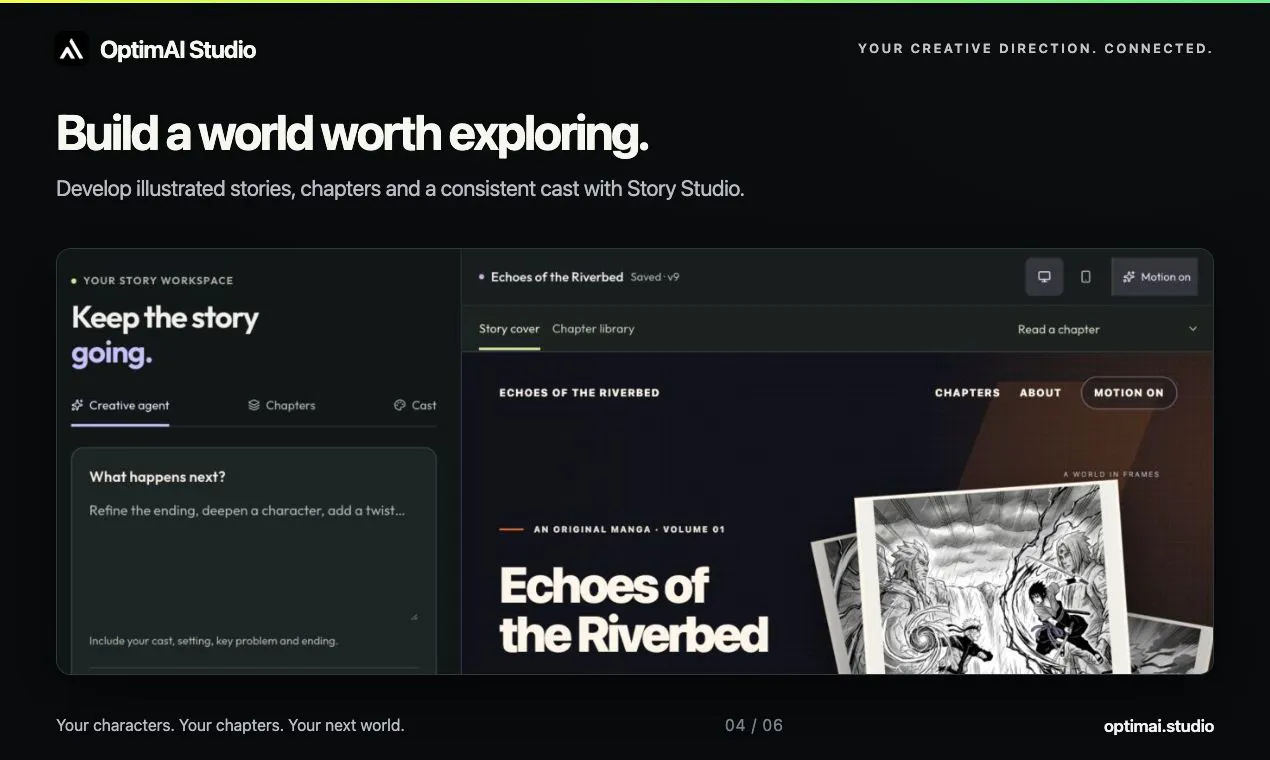 OptimAI Studio: Your AI creative agent, from idea to final cut ...